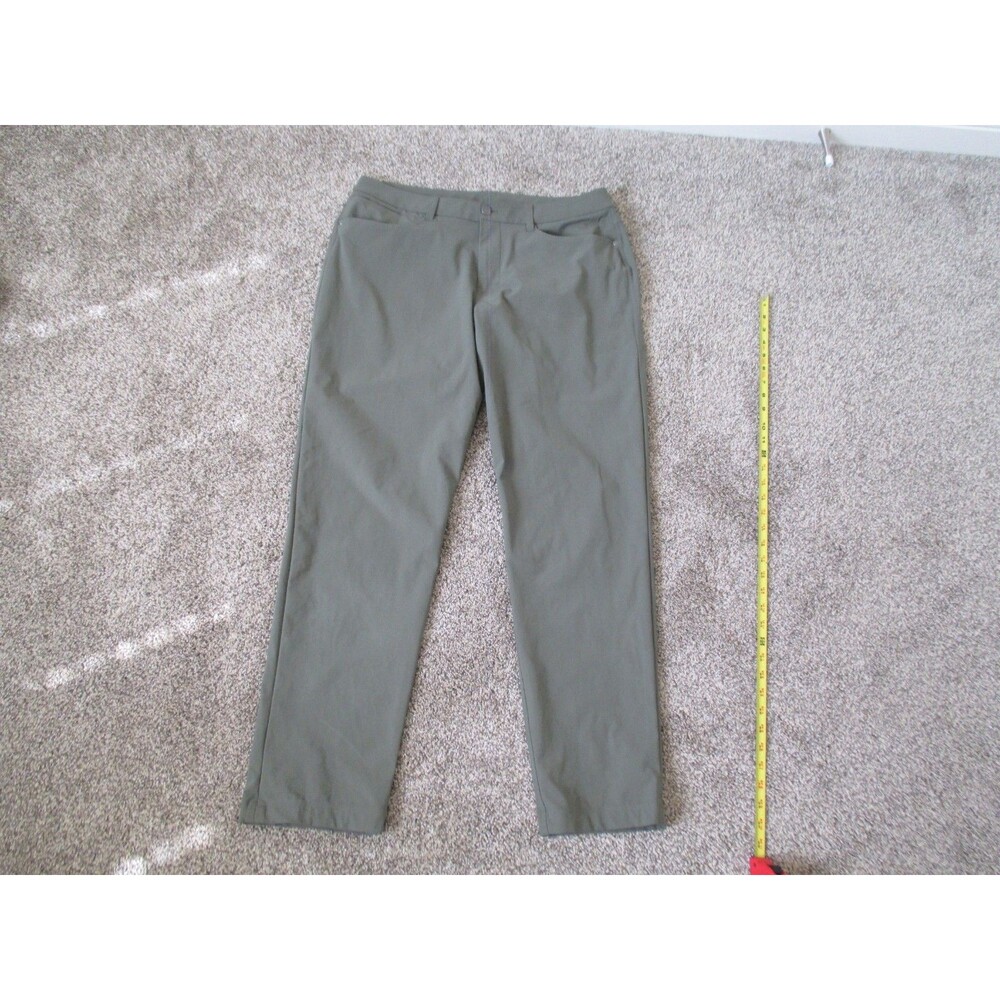 Lululemon 5 pocket pant mens 34x32 green stretch